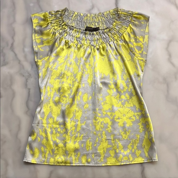 The Limited Tops - 🎈The Limited Yellow Silver Smocked Blouse🎁Bundle up to 5lbs for $20 Sale 📦